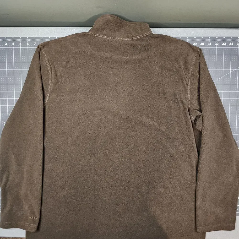 The North Face Jacket XXL Brown TKA 100 Glacier Fleece 1/4 Zip Gorpcore Camp